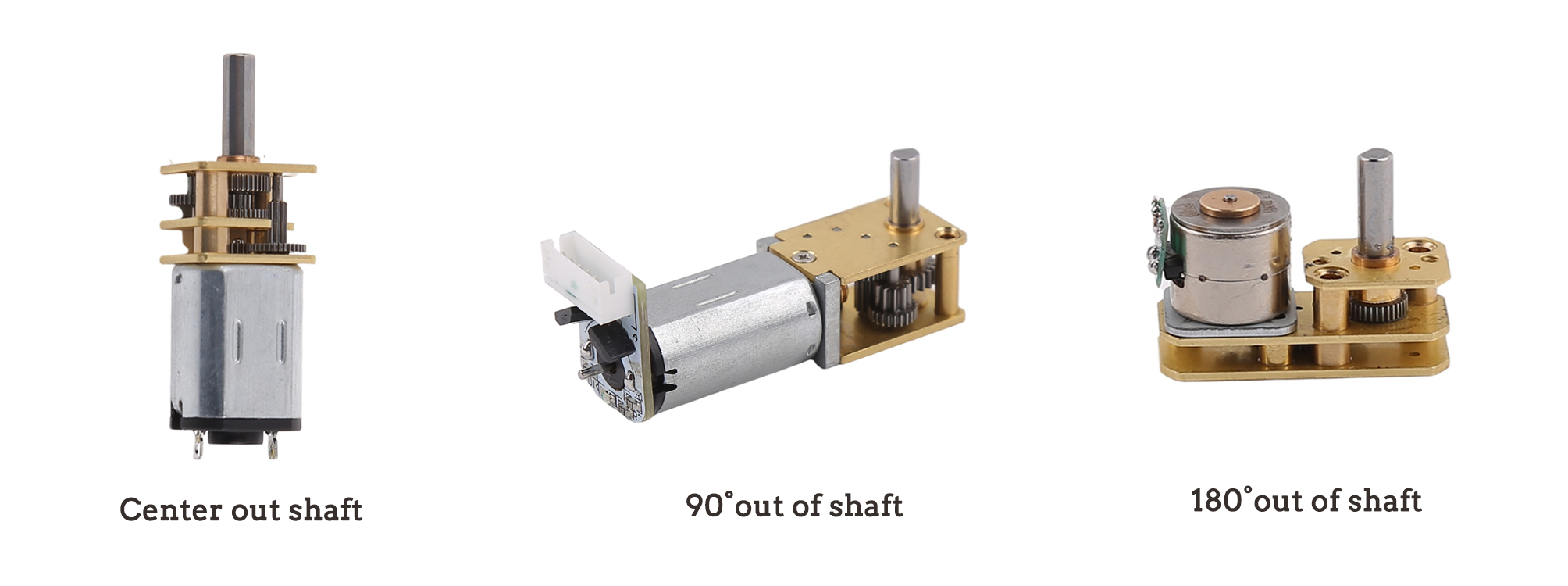 What are the advantages of different shaft-out methods of miniature geared motors